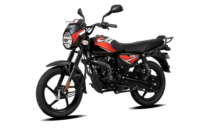 Bajaj CT 110 Ebony Black/Red Decals
