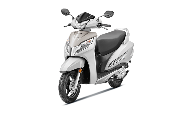 Honda Activa 125 FI Pearl Precious White With Salen Silver Metallic
