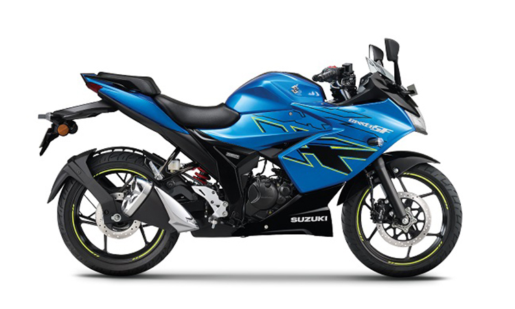 Suzuki Gixxer SF Metallic Triton Blue
