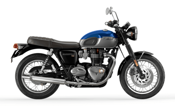 Triumph Bonneville T120 Cobalt Blue Silver Ice