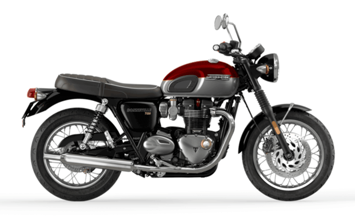 Triumph Bonneville T120 Cordovan Red Silver Ice