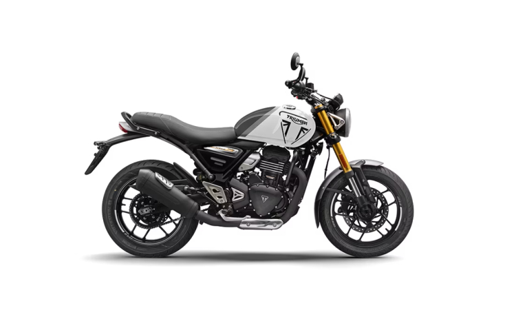 Triumph Speed 400 Pearl Metallic White / Pewter Grey