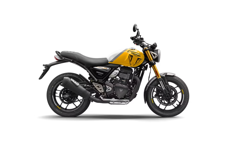 Triumph Speed 400 Racing Yellow / Pearl Matallic White