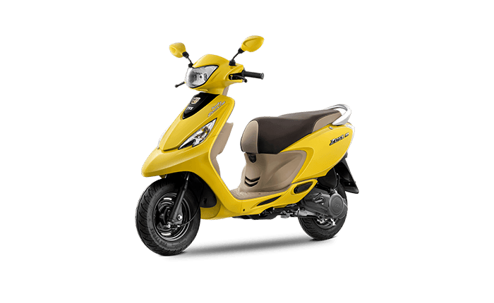TVS Scooty Zest 110 Matte Yellow