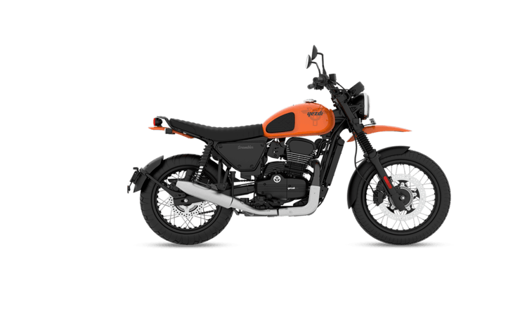 Yezdi Scrambler Fire Orange