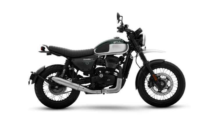 Yezdi Scrambler Mean Green