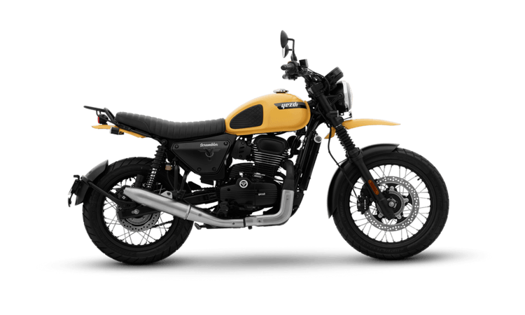 Yezdi Scrambler Yelling Yellow