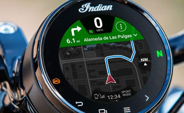 Indian Chief Bobber Dark Horse Display