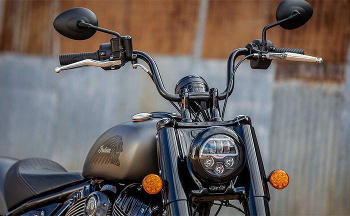Indian Chief Bobber Dark Horse Front View