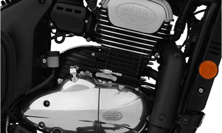Jawa 42 Bobber Engine White