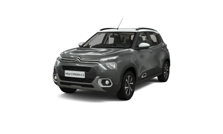 Citroen C3 Platinum Grey with  Polar White