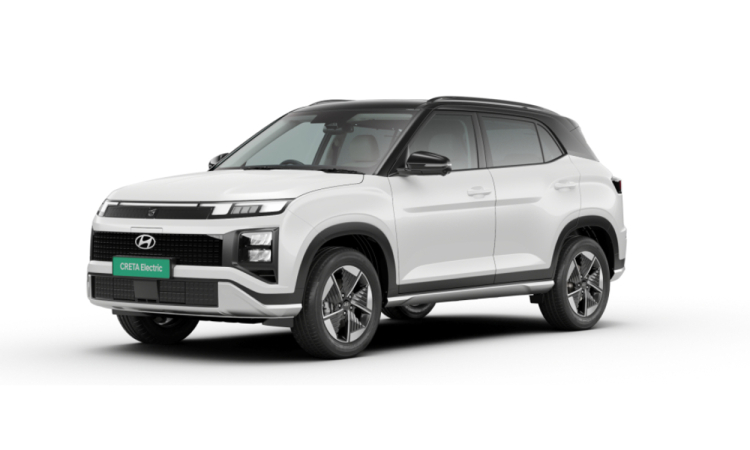Hyundai Creta EV Atlas White with Abyss Black Roof