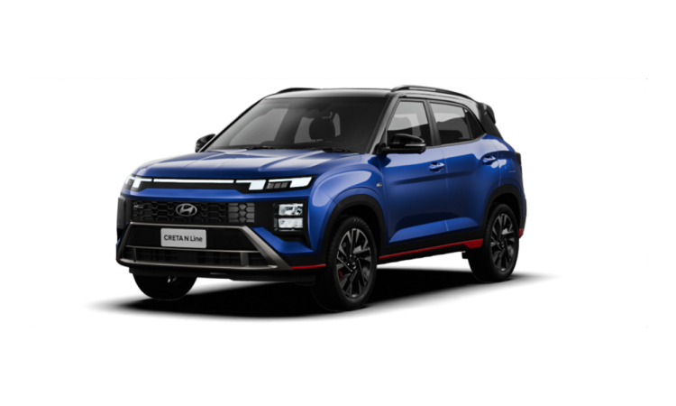 Hyundai Creta N Line Thunder Blue with abyss black roof