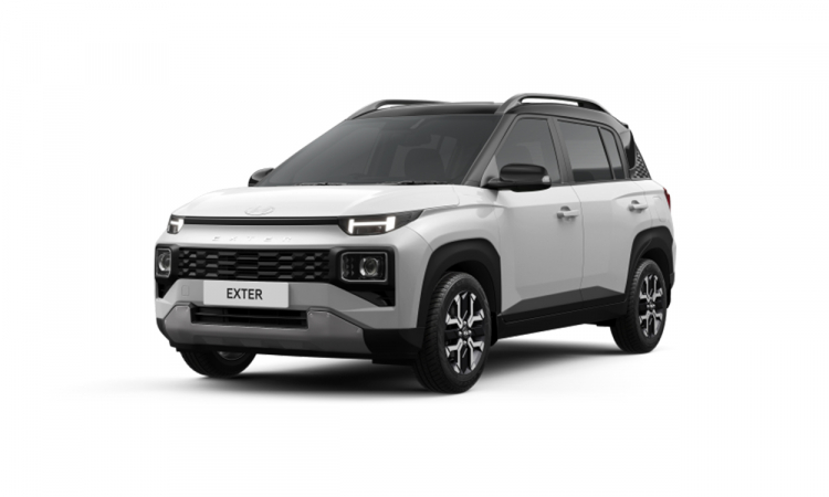 Hyundai Exter Atlas White Dual Tone