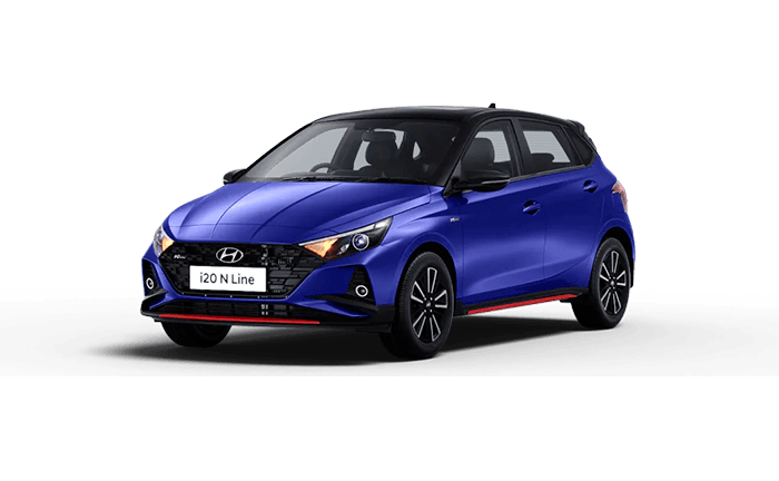 Hyundai i20 N Line Blue Black Dual Tone