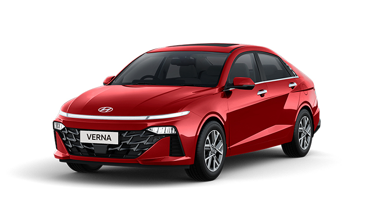 New Hyundai Verna Fiery Red