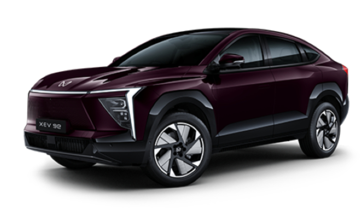Mahindra XEV 9e Ruby Velvet
