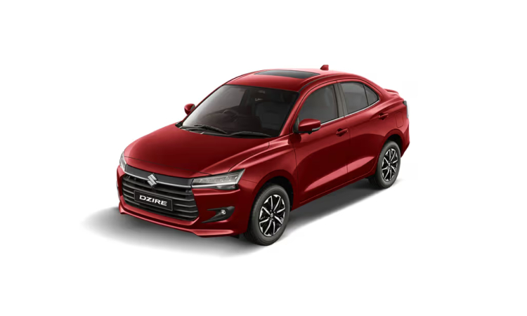 New Maruti Suzuki 2025  Dzire Gallant Red
