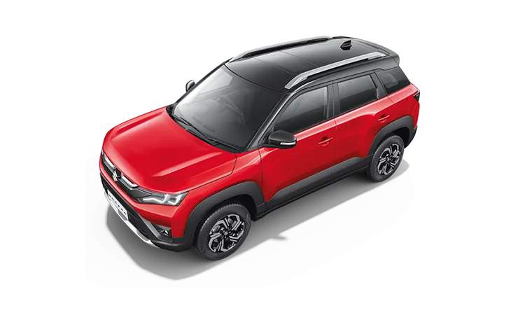 Maruti Suzuki Brezza Sizzling Red With Midnight Black Roof