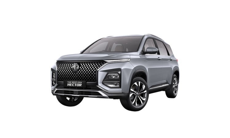 MG Hector Plus Aurora Silver
