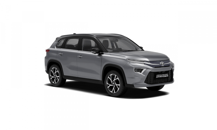 Toyota Urban Cruiser Hyryder Enticing Silver X Midnight Black